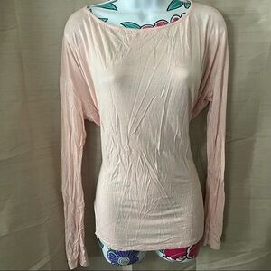 Francescas Collections Blush Pink Long Sleeve Shirt